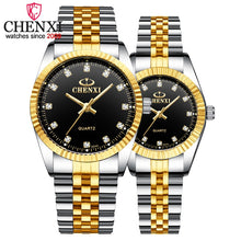 Load image into Gallery viewer, CHENXI Top Brand Lovers' Couples Quartz Men Watch Women Valentine Gift Clock Watches Ladies 30m Waterproof Wristwatches